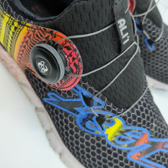 Zoot Run Ali'i Flying Hawaiian Unisex Running Shoes Men's 9.5 Black Rainbow - Picture 5 of 14